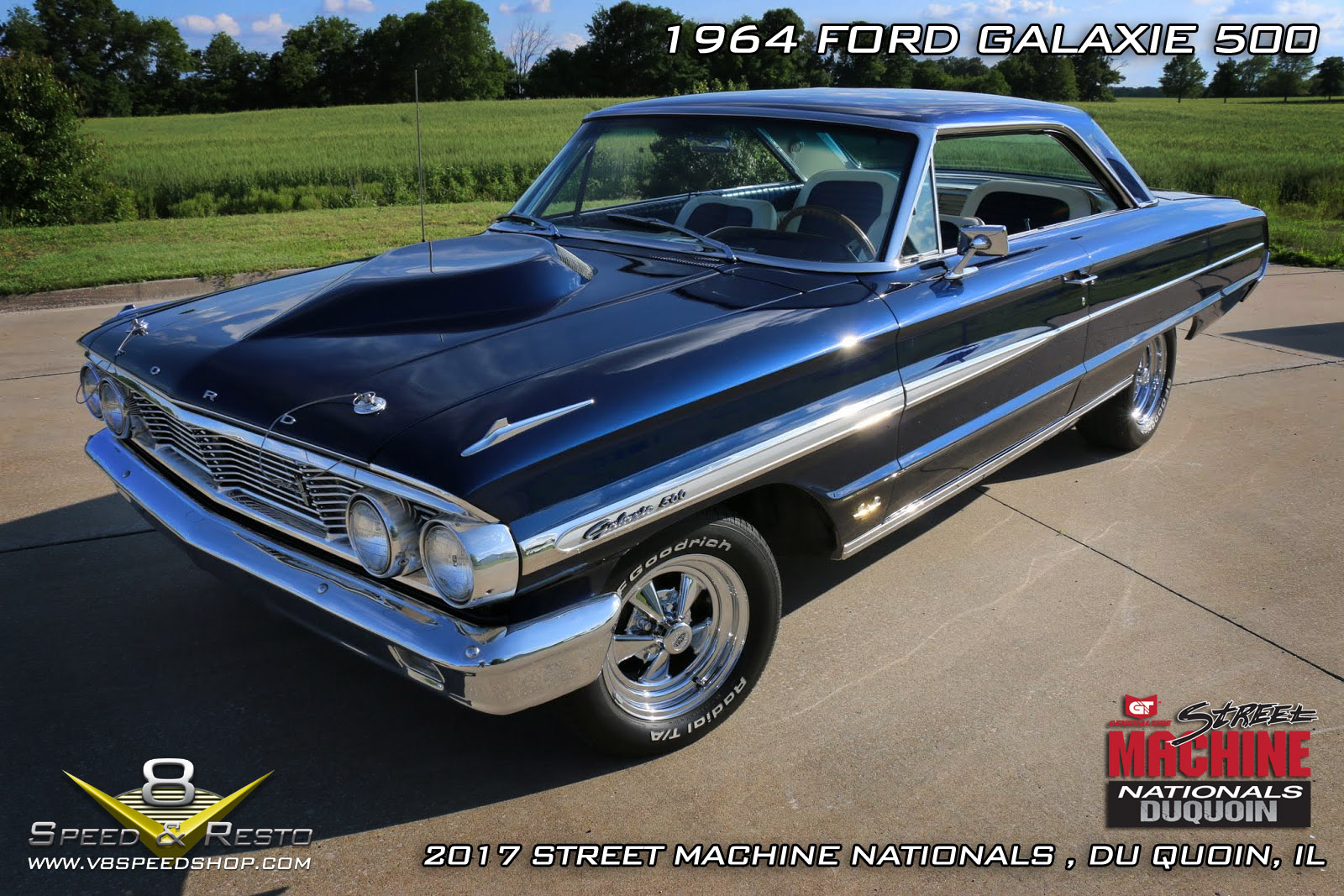 1964 Ford Galaxie shown at 2017 Street Machine Nationals in DuQuoin, IL 