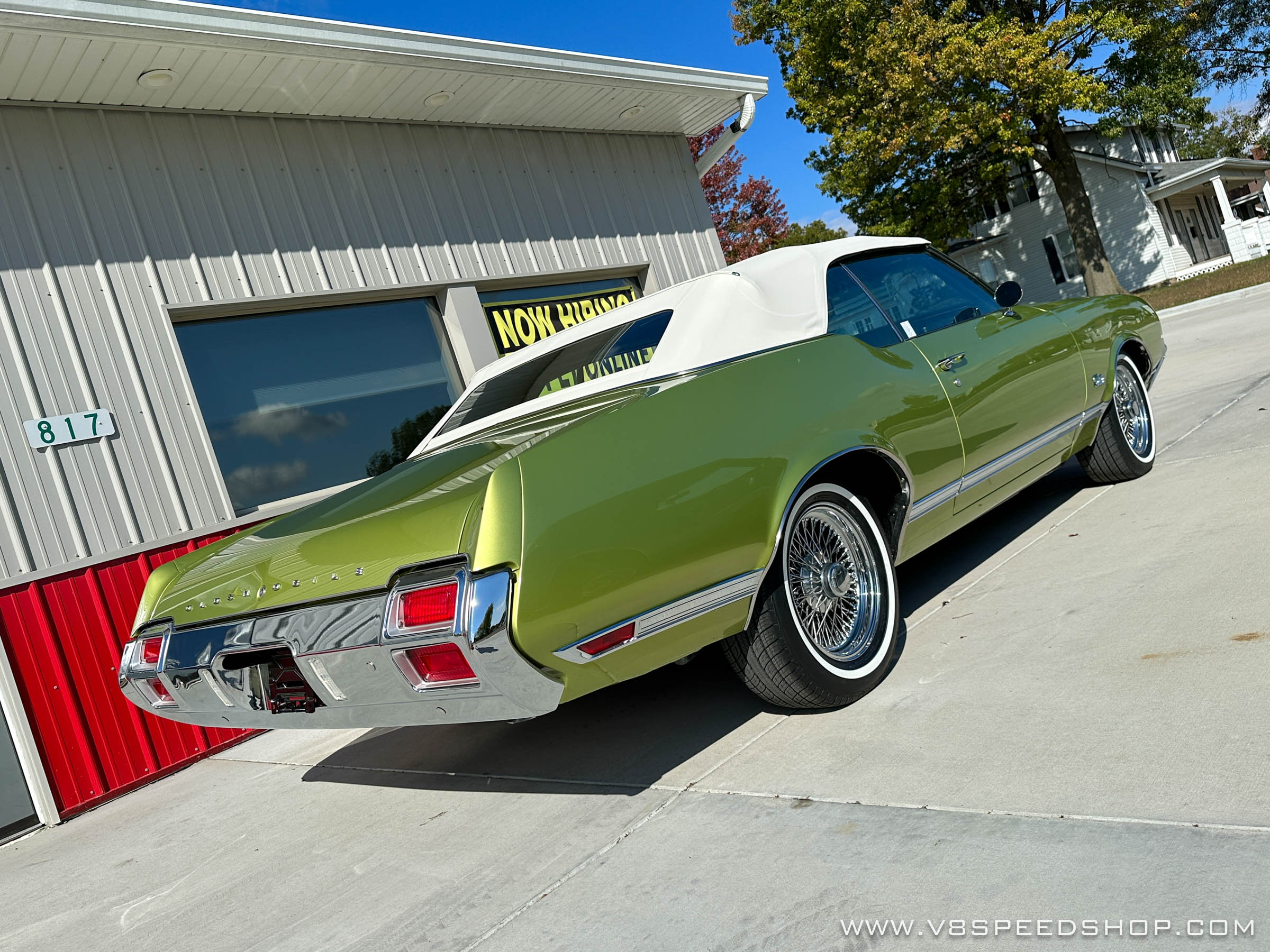 1971 Oldsmobile Cutlass Convertible Restoration at V8 Speed and Resto Shop