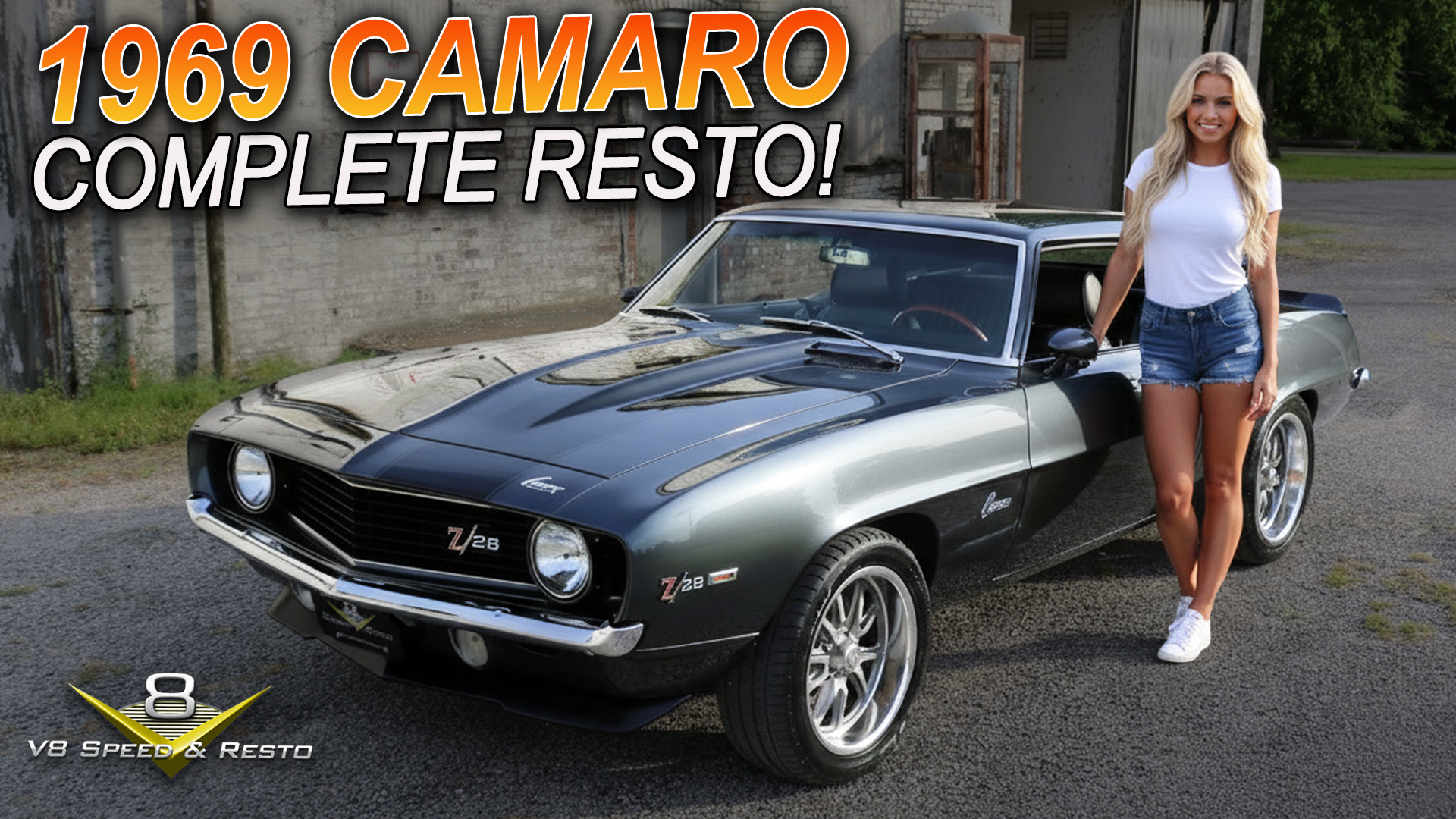1969 Camaro “Carbon Flash” Restoration Video At V8 Speed & Resto Shop