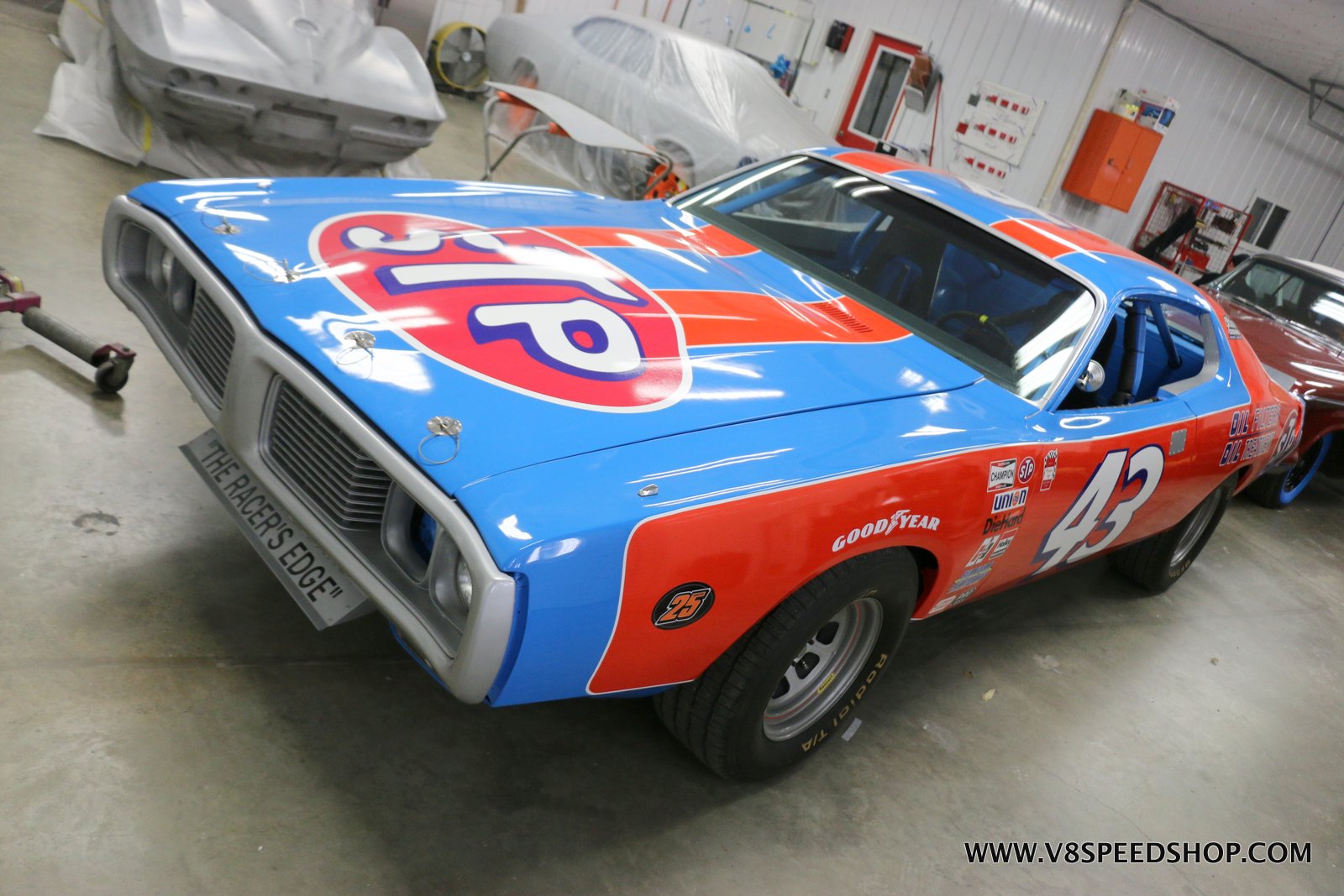 1973 Dodge Charger Richard Petty Stock Car Maintenance at V8 Speed and Resto Shop