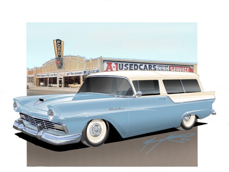 1957 Ford Ranch Wagon SOHC Full Build at V8 Speed and Resto Shop Photo Gallery