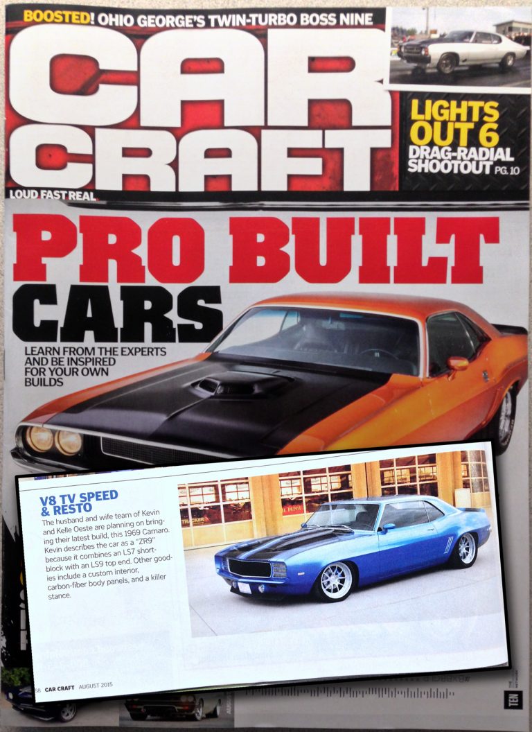 V8 Speed & Resto Shop Built ZR9 Camaro Mention in Car Craft Magazine