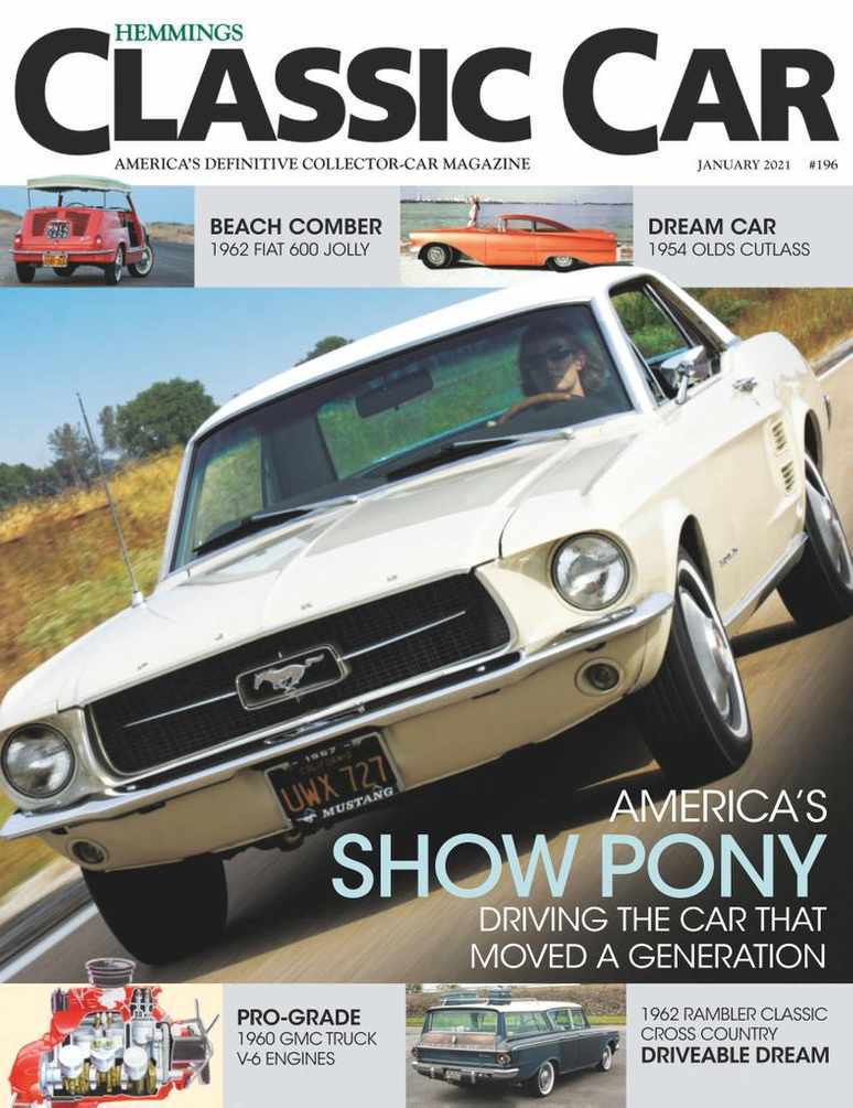  Ford Mustang en la portada de la revista Hemmings Classic Car