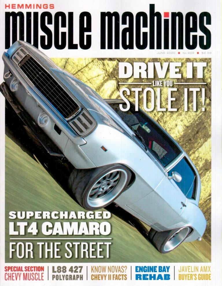 V8 Speed Supercharged 1969 Camaro on Hemmings Muscle Machines Magazine Cover!