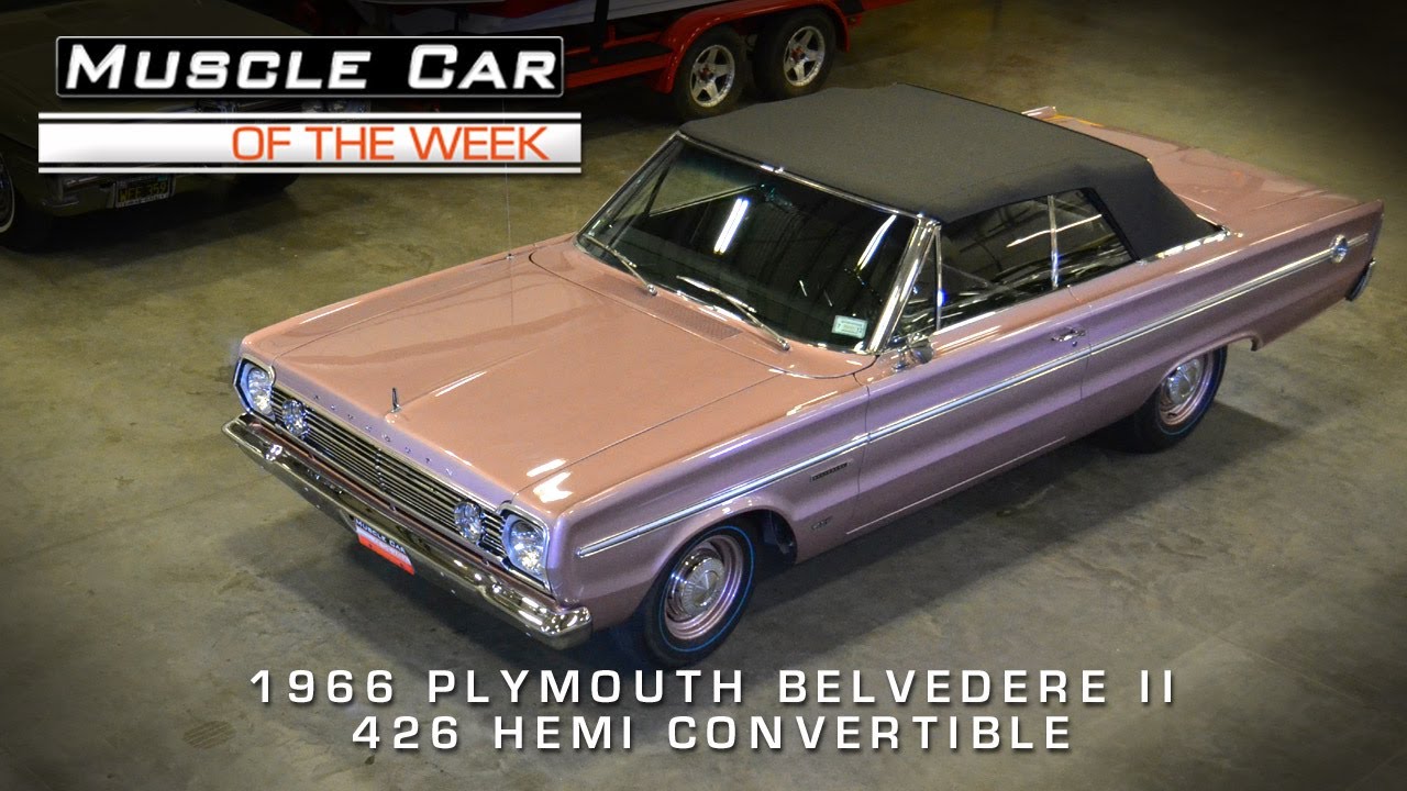 Muscle Car Of The Week Video #36: 1966 Plymouth Belvedere II 426 Hemi Convertible