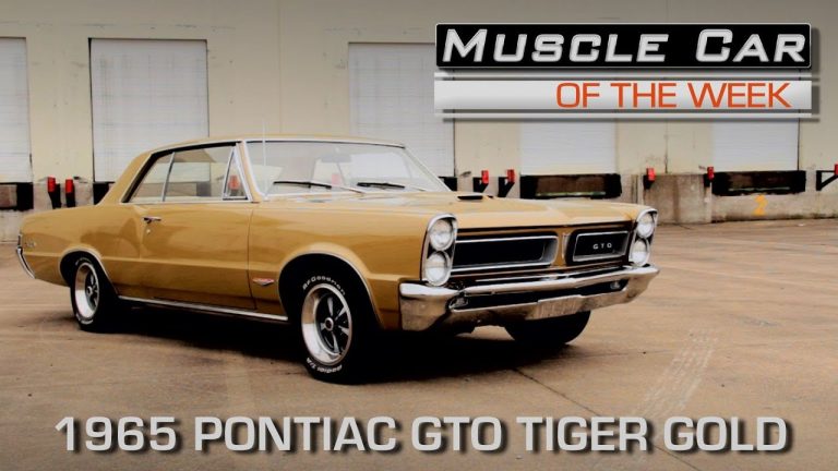 1965 Pontiac GTO Tiger Gold 389 4-Speed Muscle Car Of The Week Video Episode 214
