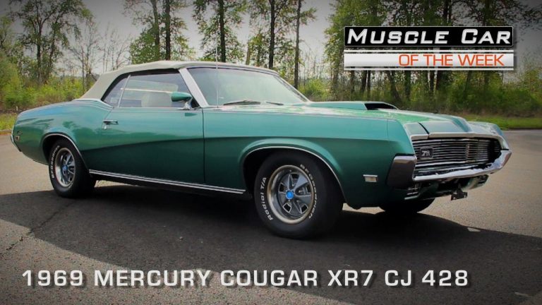 1969 Mercury Cougar XR7 428 Cobra Jet Convertible Muscle Car Of The Week Video #101