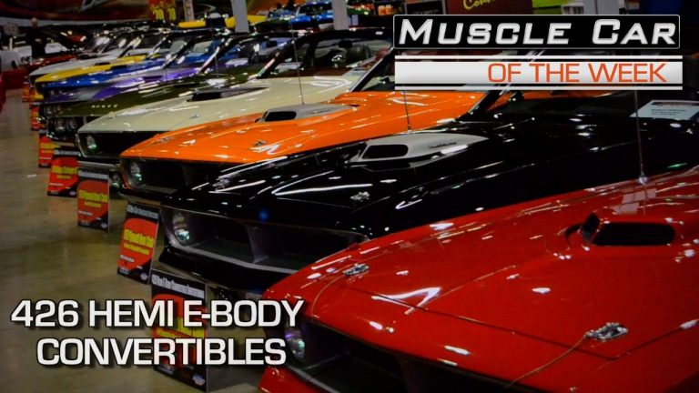 426 Hemi Cuda Challenger Convertible Display MCACN – Muscle Car Of The Week Video Episode #132 V8TV