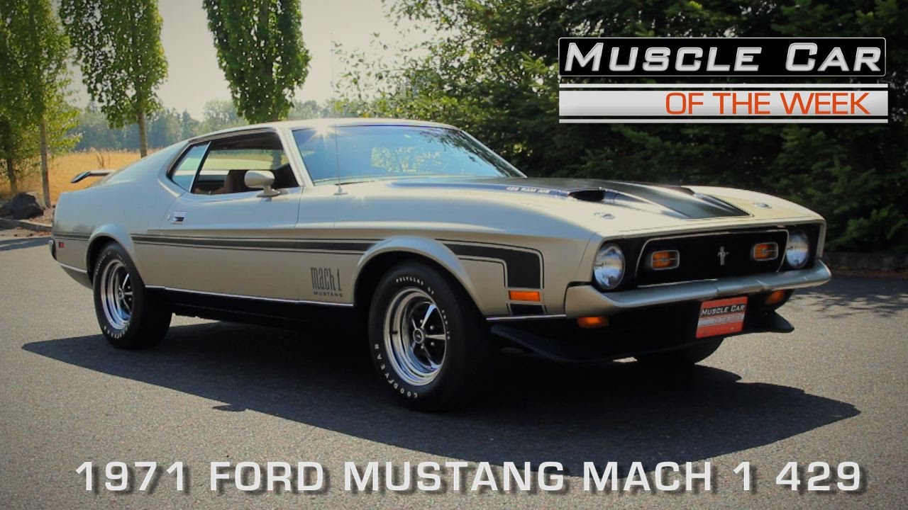 1971 Ford Mustang Mach 1 429 V8TV Video #musclecar #v8tv http://www.musclec...