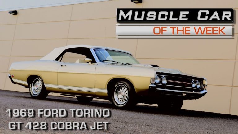 1969 Ford Torino GT 428 Cobra Jet 4 Speed Convertible Muscle Car of the Week Episode 221 V8TV