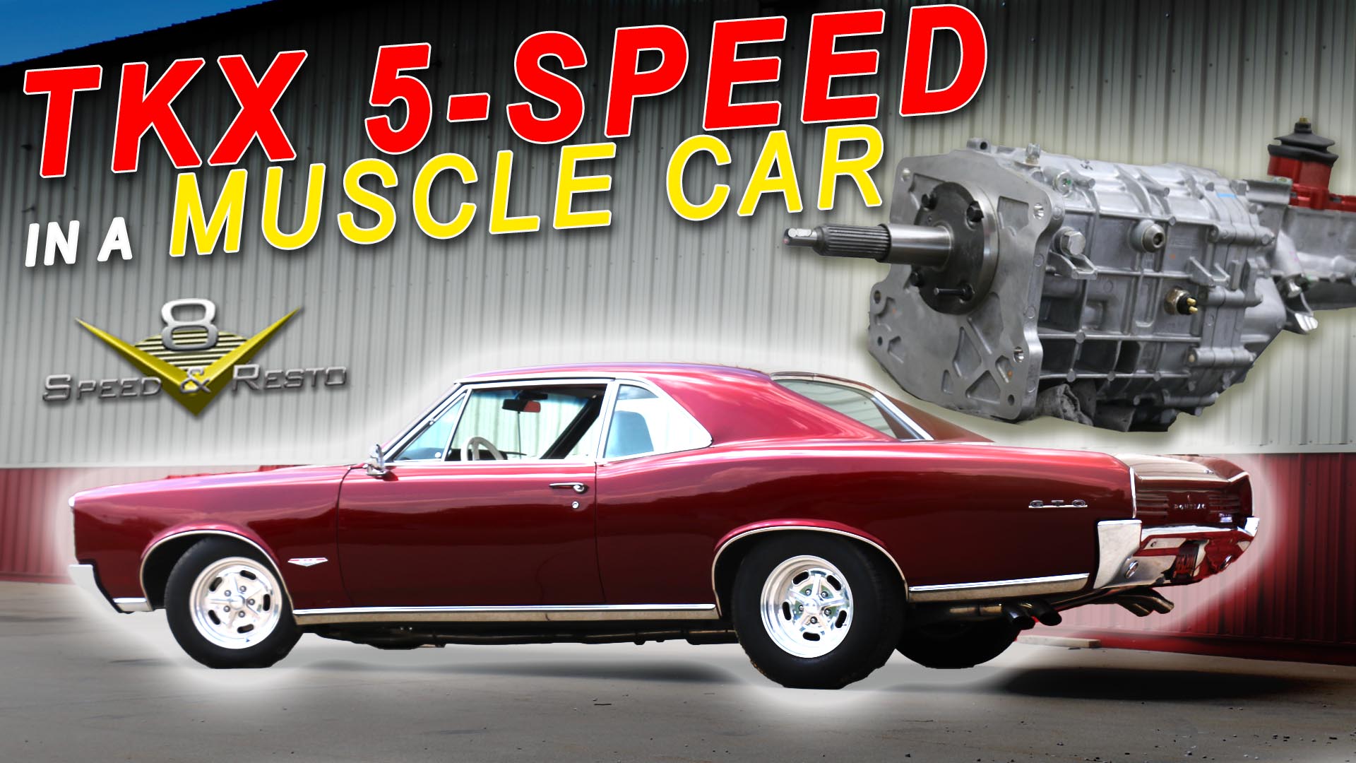 We install Tremec TKX 5-Speed Manual Transmissions in Muscle Cars at the V8 Speed and Resto Shop