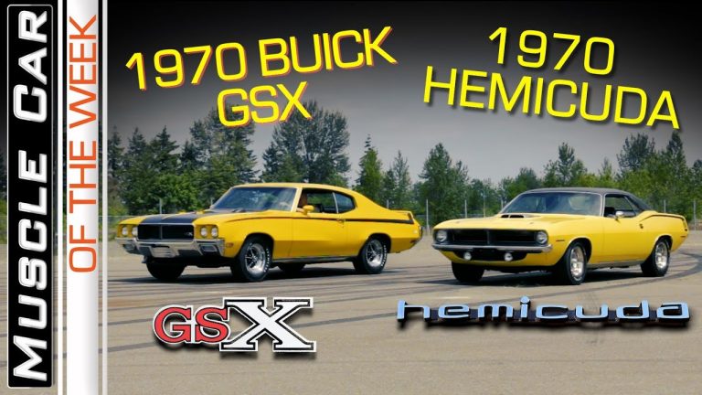 1970 Buick GSX and 1970 Hemi Cuda Rivalry Muscle Car Of The Week Episode 279 V8TV