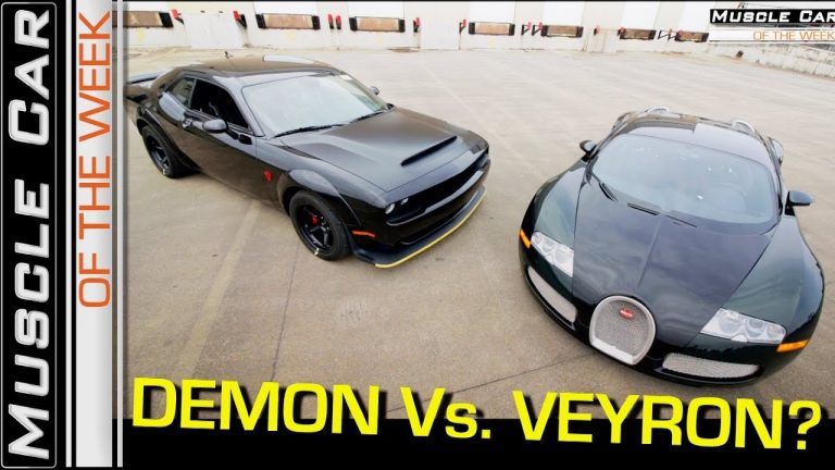 2018 Dodge Demon Vs. Bugatti Veyron Video: Muscle Car Of The Week Episode 258 V8TV