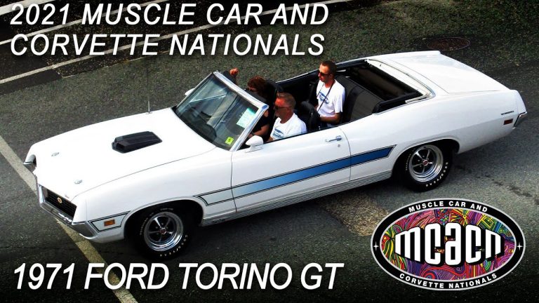 1971 Ford Torino GT Convertible 2021 Muscle Car and Corvette Nationals MCACN 2021 V8TV