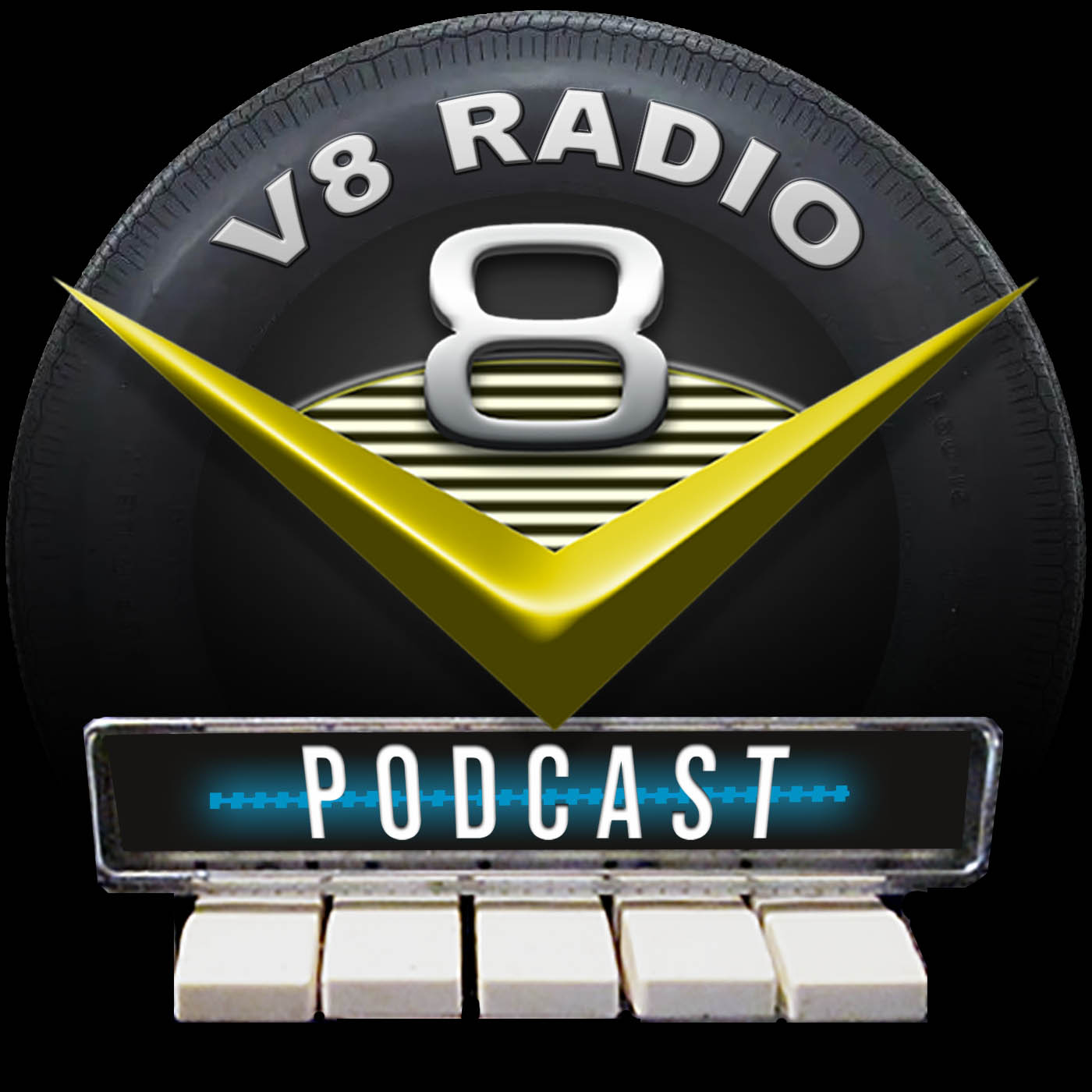 V8 Radio Podcast Logo