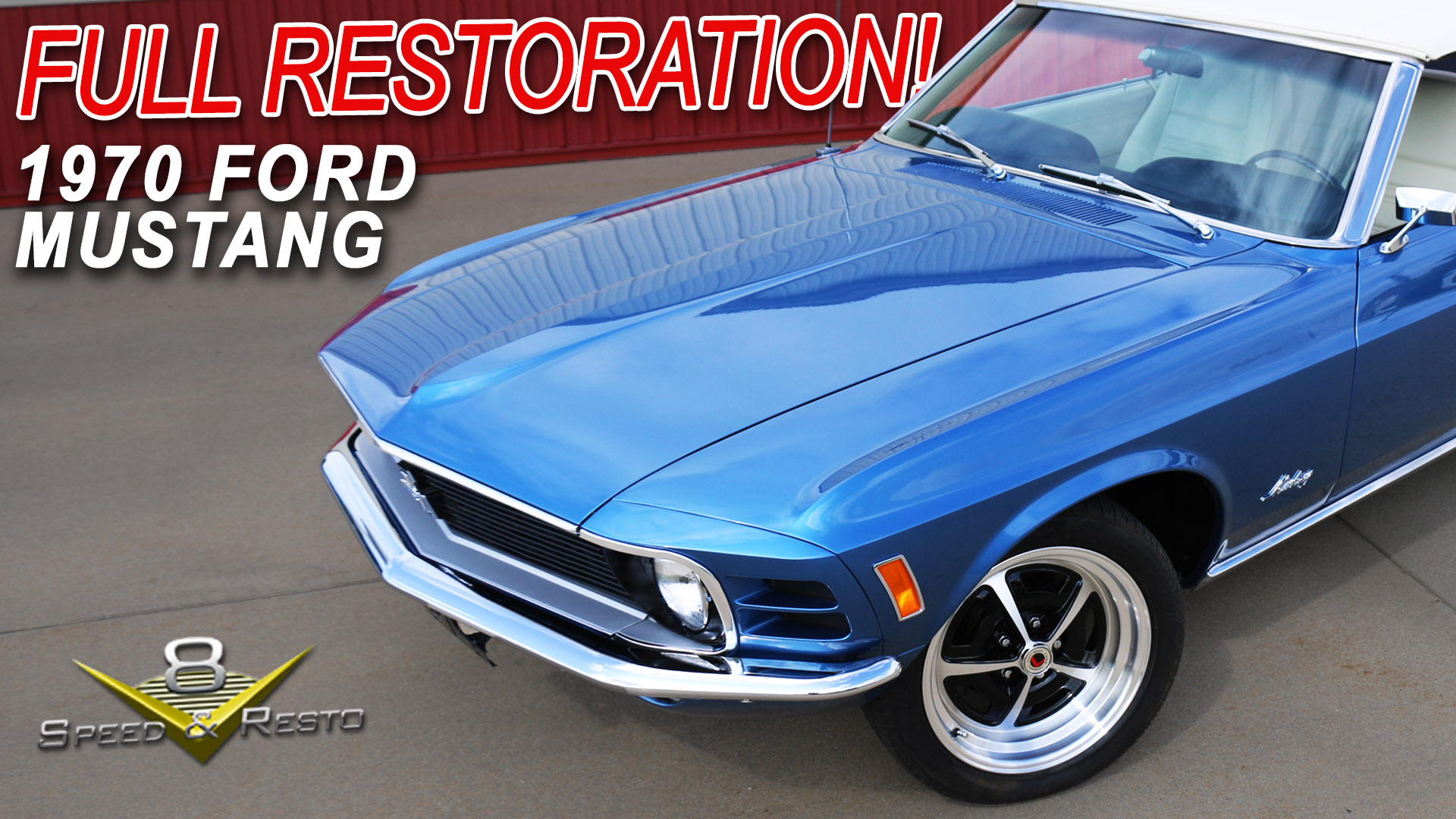 1970 Ford Mustang Restoration at V8 Speed and Resto Shop