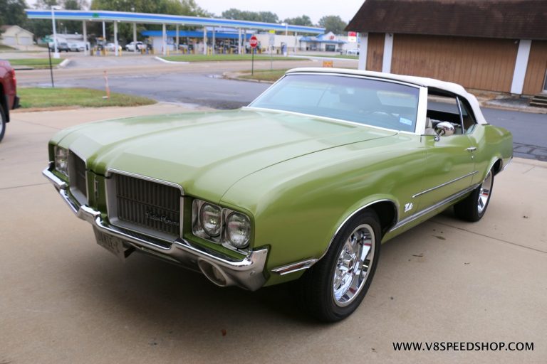 1971 Oldsmobile Cutlass Convertible Restoration at V8 Speed and Resto Shop