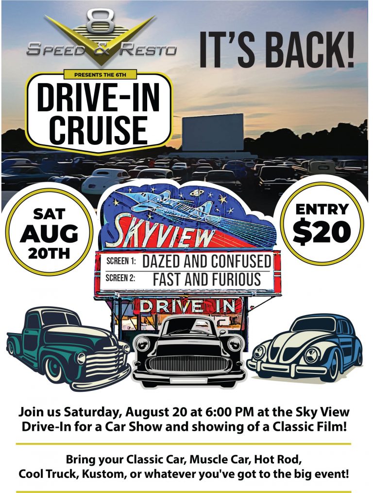 Purchase Your 2022 V8 Drive In Cruise Tickets Here!