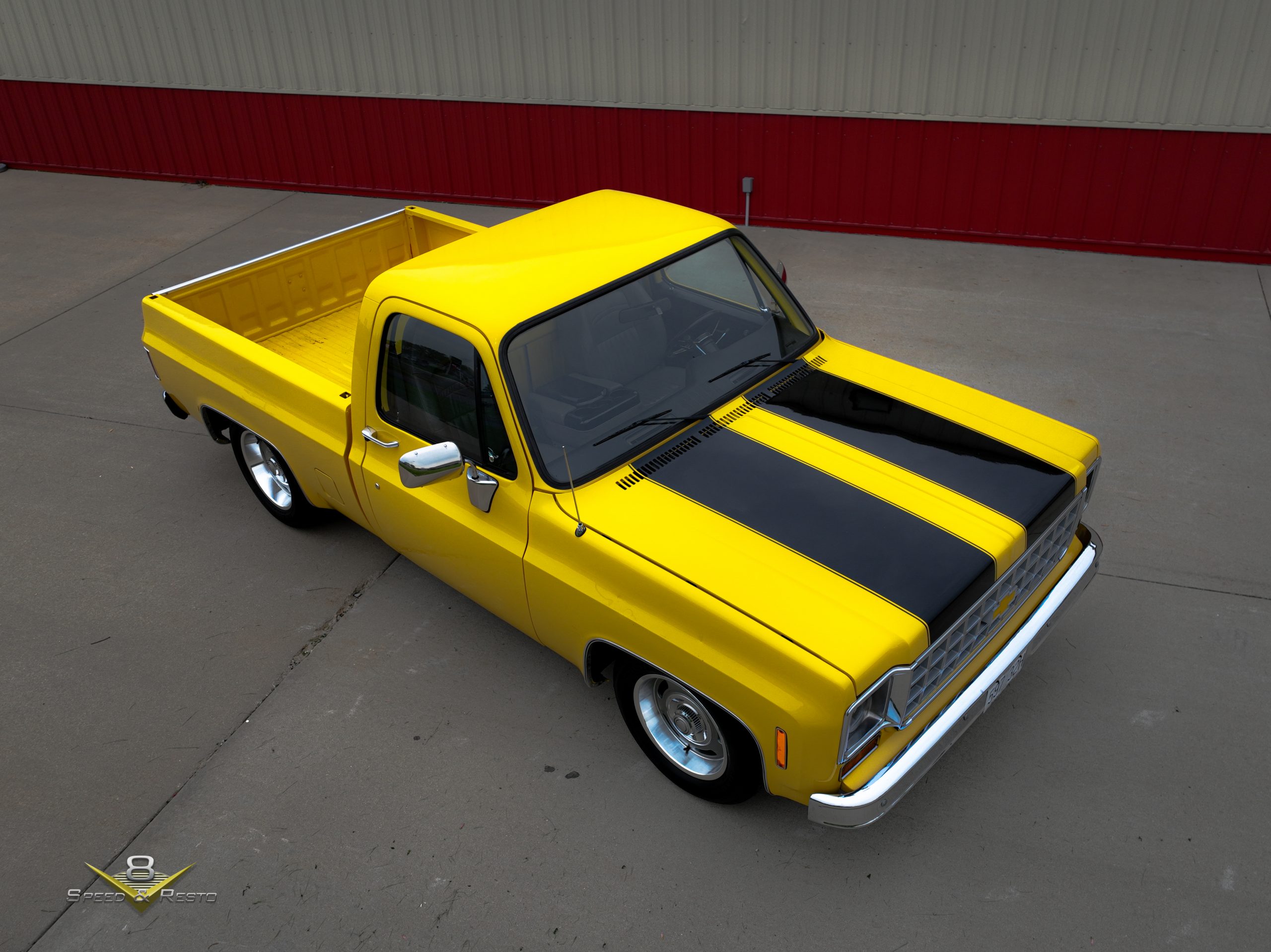 1973 Chevrolet C10 at the V8 Speed and Resto Shop