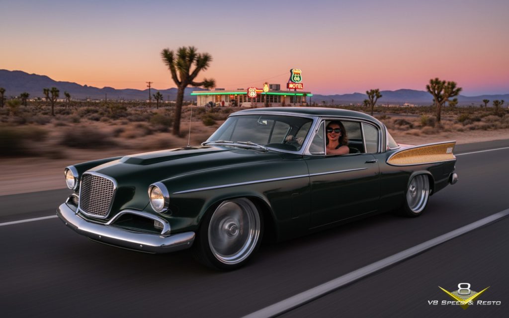 1957 Studebaker Pro Touring Golden Hawk Black Label V8 Speed and Resto Shop