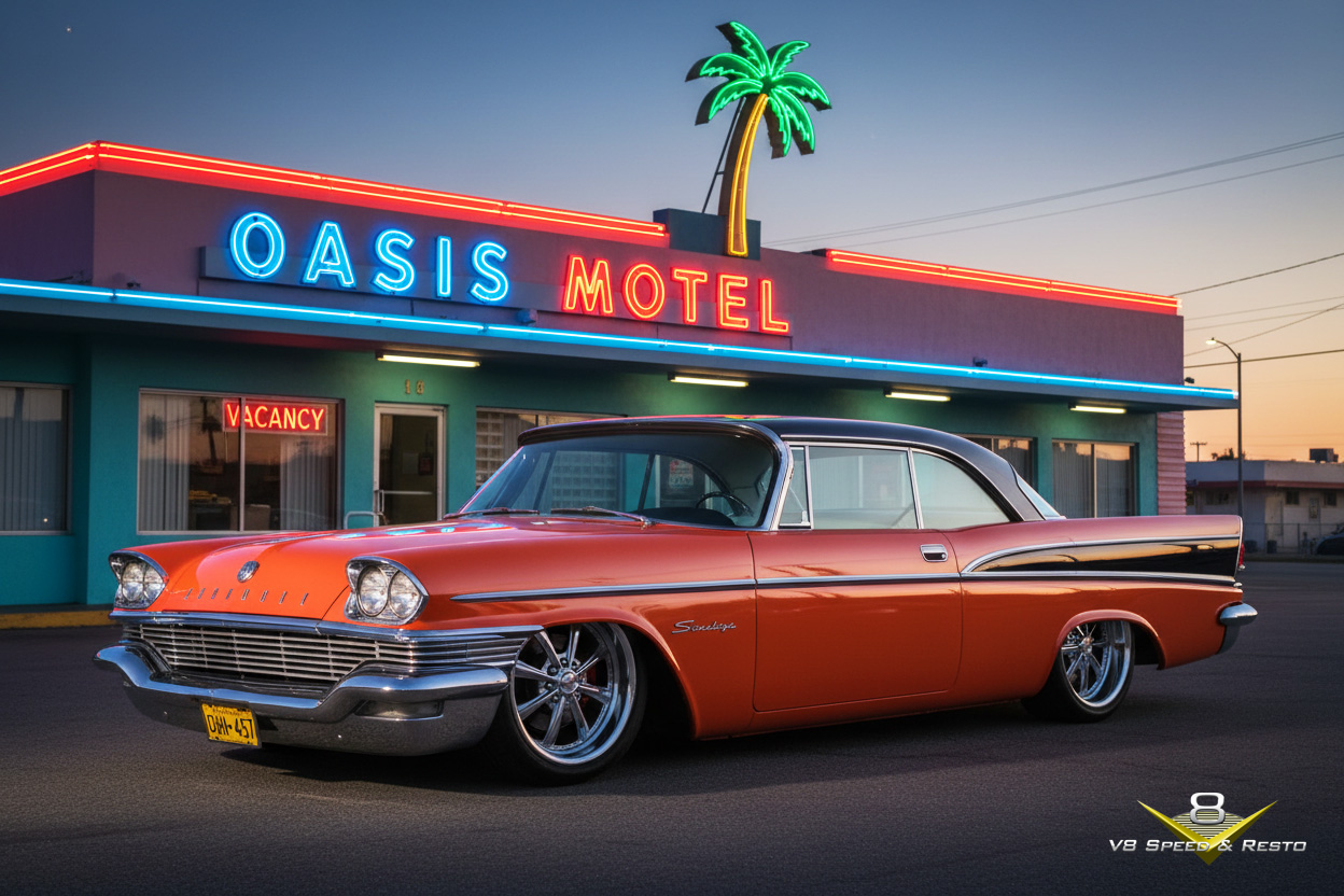 V8 Black Label Custom 1959 Chrysler Saratoga “Sara-To-Go”