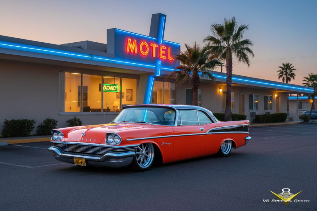 Custom 1959 Chrysler Saratoga Designed by Murray Komant V8 Speed and Resto Shop Black Label Custom