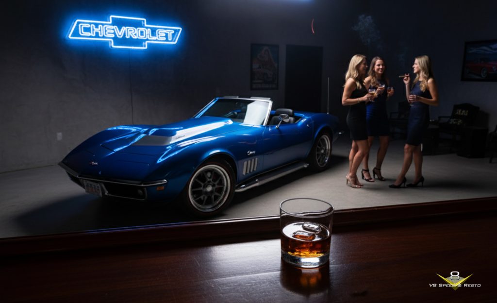 1969 Chevrolet Corvette Roadster 427 Restomod built by V8 Speed and Resto Shop