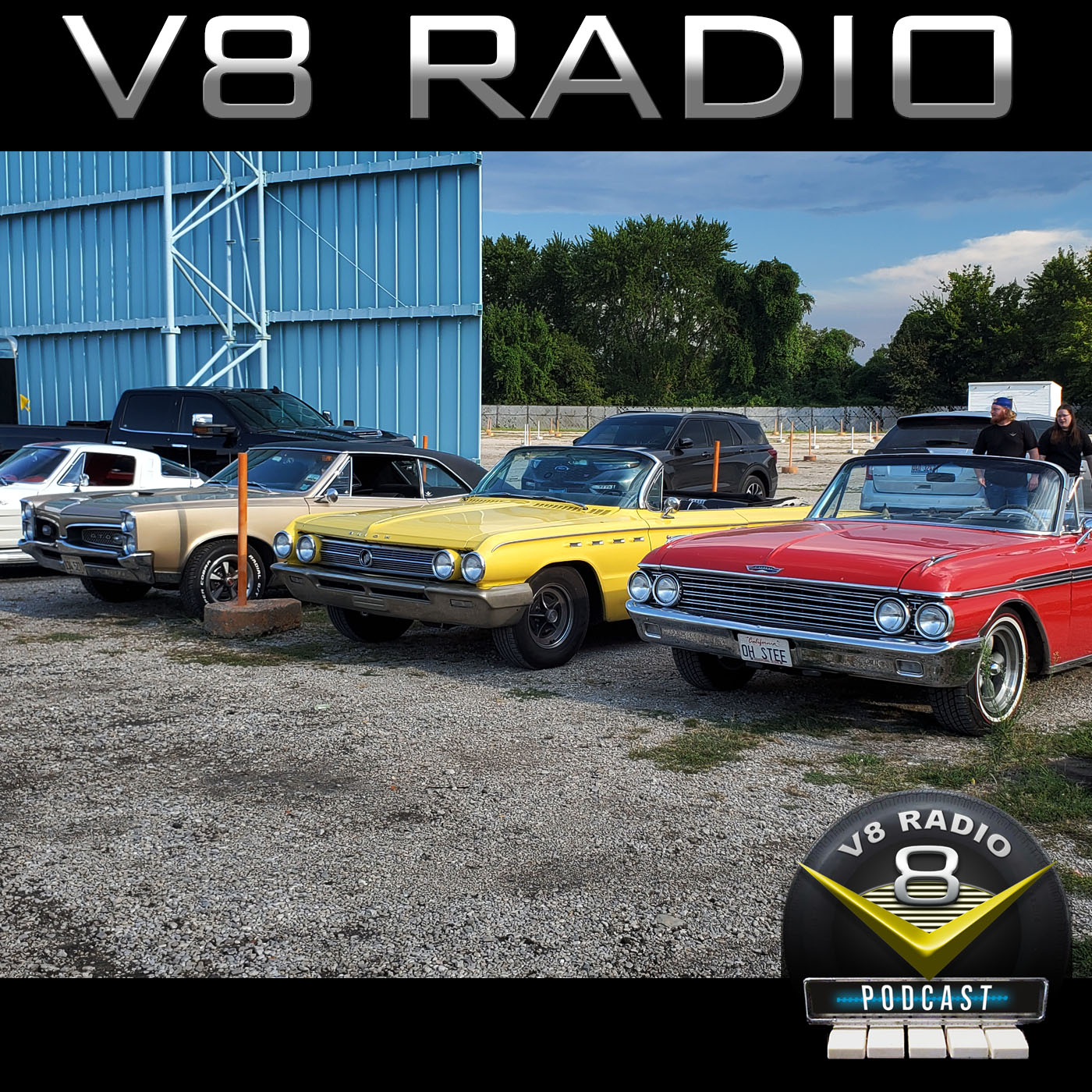 Cool Cars at the 2022 V8TV Drive In Cruise, Road Tripping the Buick and GTO, Automotive Trivia V8 Radio Podcast