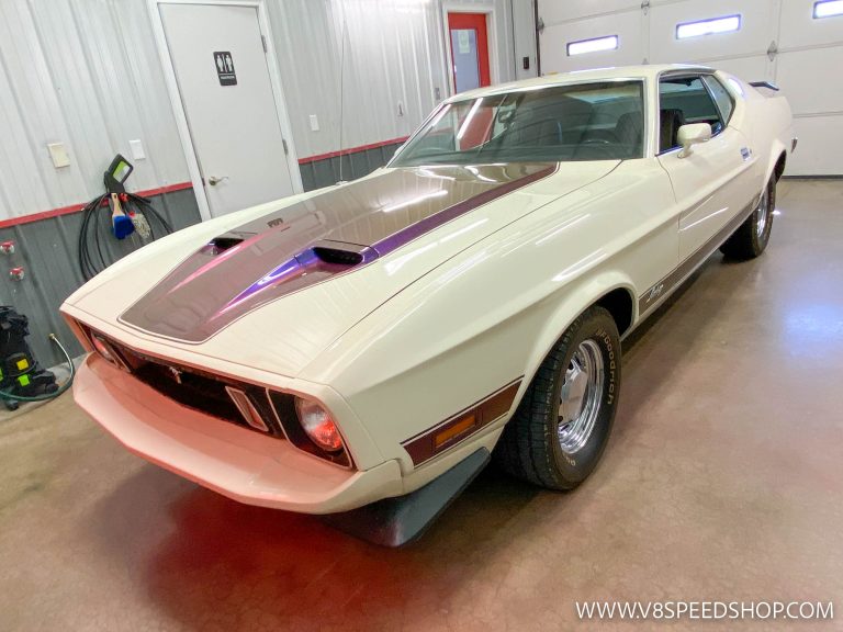 1973 Ford Mustang Mach 1 Maintenance at the V8 Speed and Resto Shop