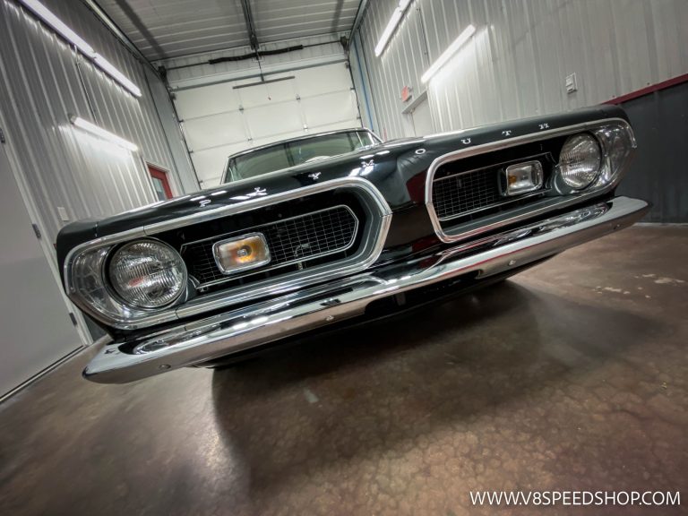 1967 Plymouth Barracuda Maintenance at the V8 Speed and Resto Shop