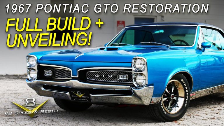 1967 Pontiac GTO Complete Restoration Video at V8 Speed and Resto Shop with Photo Gallery