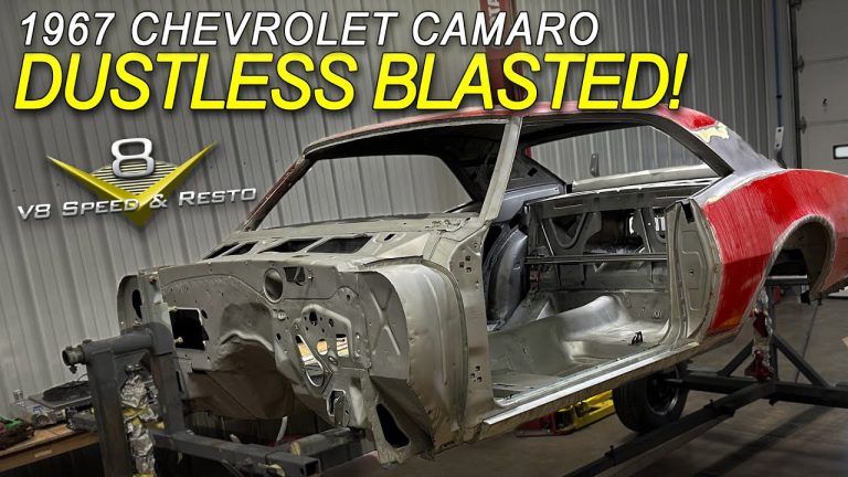 Stripping A 1967 Chevrolet Camaro SS With Dustless Media Blasting | V8 Speed and Resto Shop