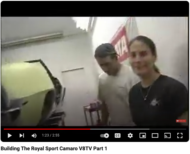 First Car Build Video Blog of Royal Sport Camaro V8TV October 2006