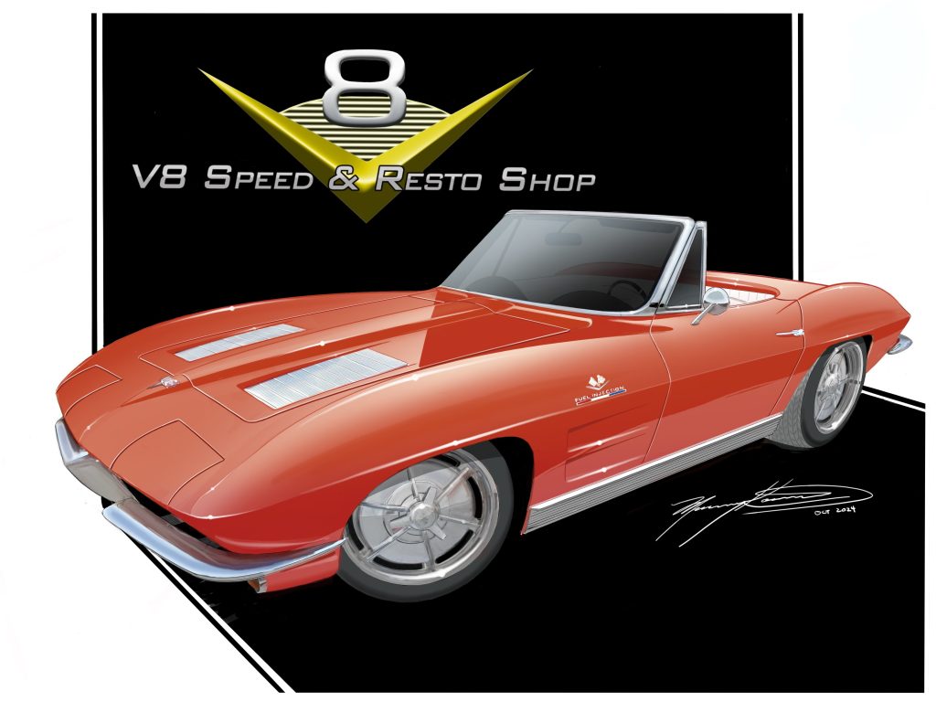 1963 Chevrolet Corvette Restomod at V8 Speed and Resto Shop