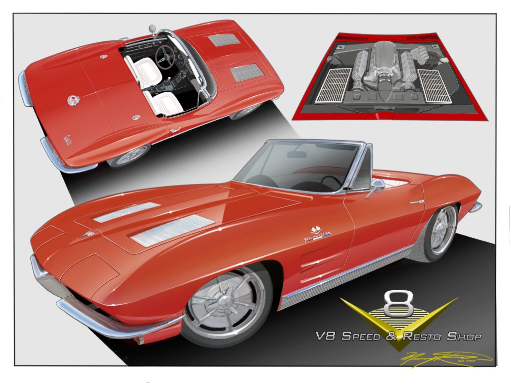 1963 Chevrolet Corvette Restomod at V8 Speed and Resto Shop