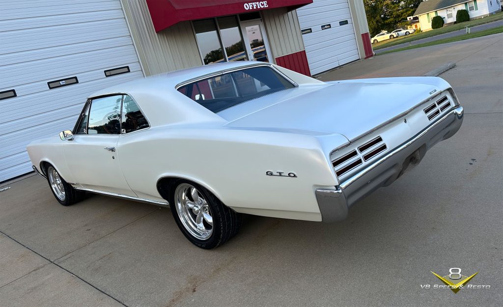 1967 Pontiac GTO restored for Mutaz Barshim at the V8 Speed and Resto Shop