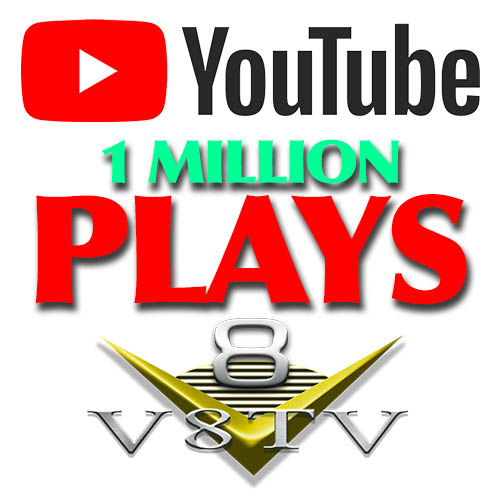 V8TV Channel reaches 1 Million Plays on YouTube