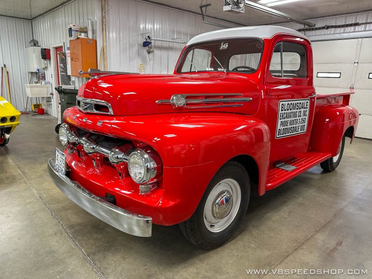 1951 Ford F1 Pickup Paint Details at V8 Speed and Resto Shop