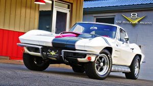 V8 Speed and Resto Shop restores and modifies classics, hot rods, and muscle cars like this custom 1964 Chevrolet Corvette