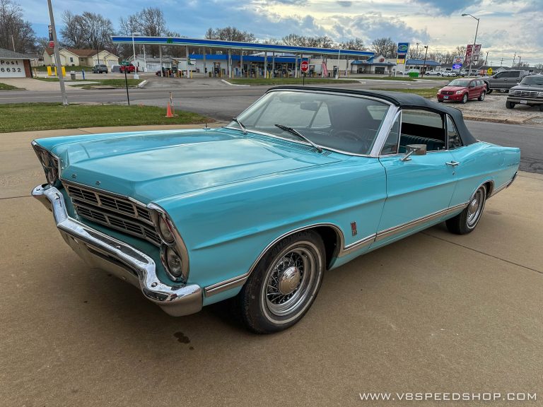 1967 Ford Galaxie Convertible Engine And Suspension Upgrades at the V8 Speed and Resto Shop