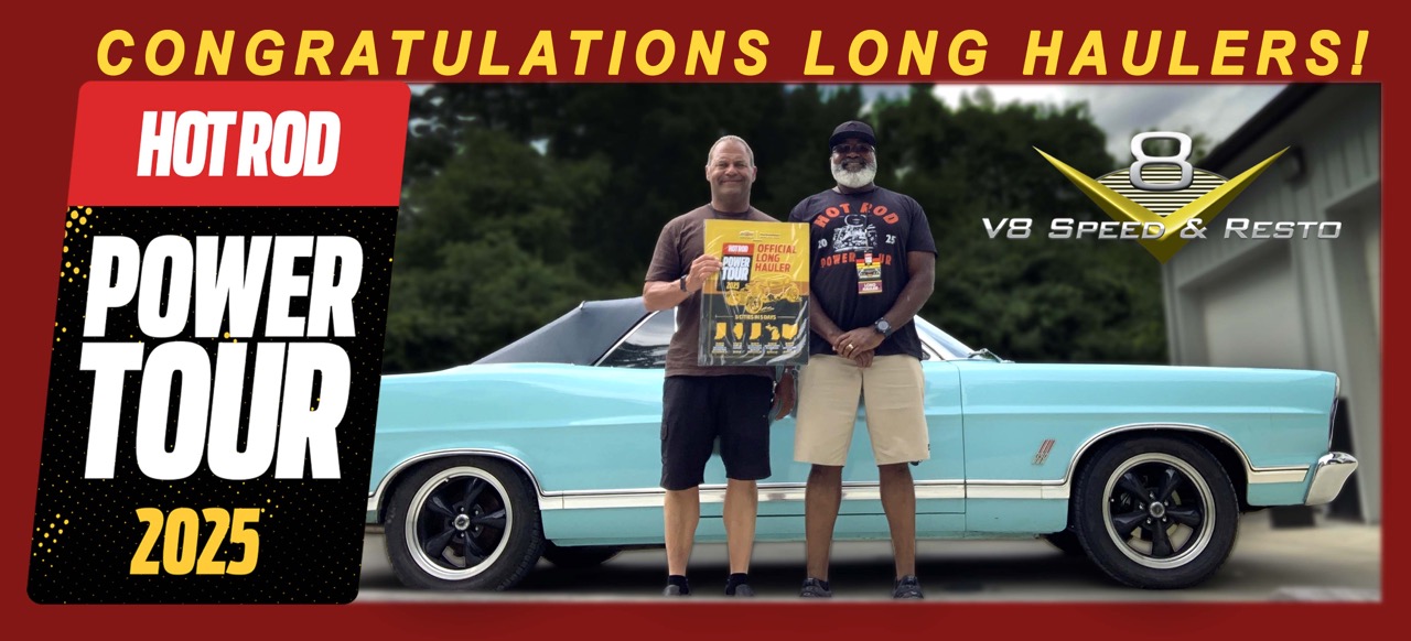 1967 Ford Galaxie Convertible upgraded by V8 Speed and Resto Shop completes 2025 Hot Rod Power Tour