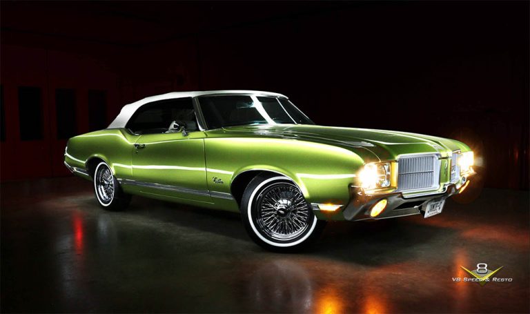 1971 Oldsmobile Cutlass Convertible Restoration at V8 Speed and Resto Shop