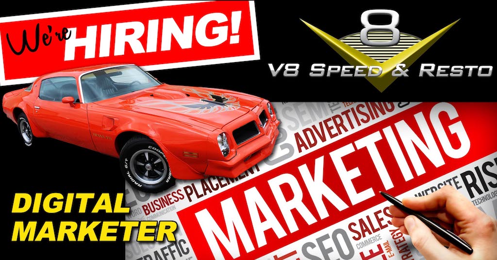 Digital Marketer Job Opening at V8 Speed and Resto Shop