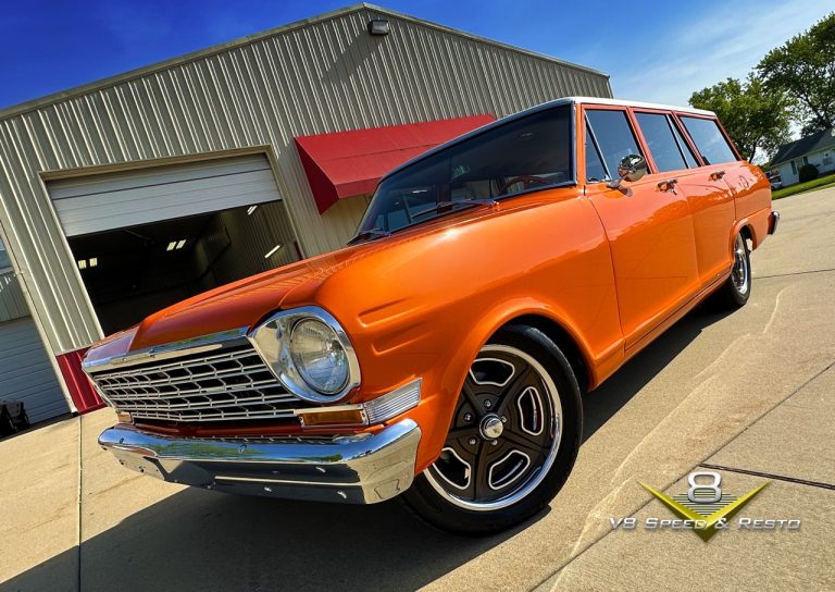 1964 Chevrolet Nova Wagon Surfs In To The V8 Speed and Resto Shop For Completion