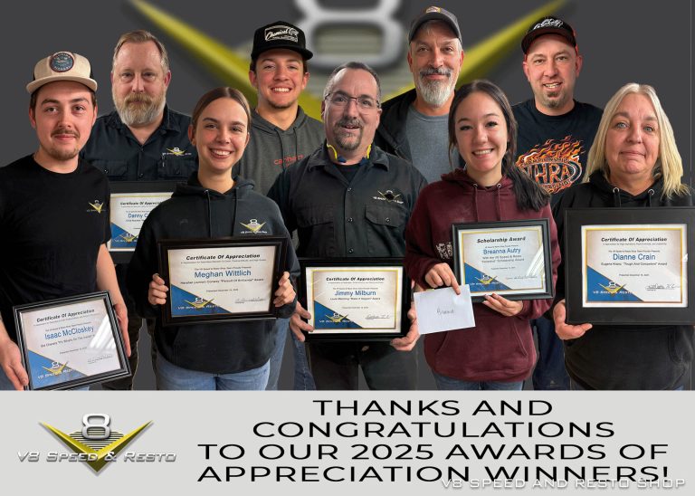 V8 Speed and Resto Shop Recognizes Team
